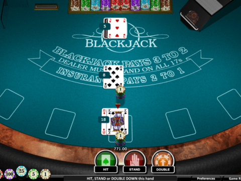 push blackjack